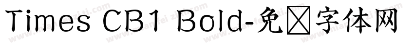 Times CB1 Bold字体转换